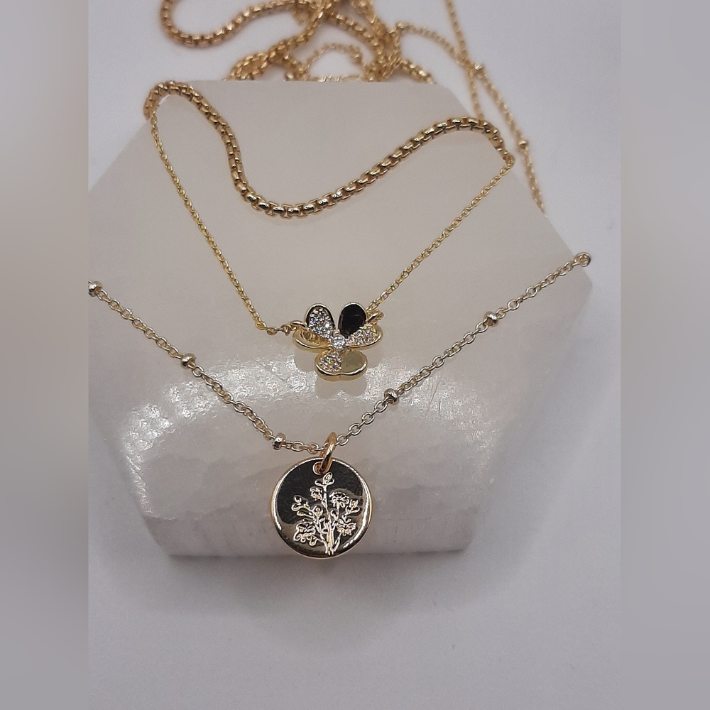 N41 Gold Plated Necklace- Charmed Aroma